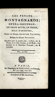 Cover of Les petits montagnards by Foignet pe  re