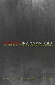 Front cover of Philosophy in a Feminist Voice by Janet A. Kourany
