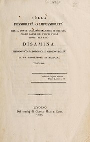 Cover of Sulla possibilità o impossibilità che il conte Ugolino sbramasse il digiuno colle carni dei propri figli morti per esso Disamina, fisiologico-patologica e medico-legale by Professore di medicina toscano