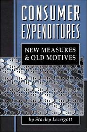 Cover of Consumer expenditures by Stanley Lebergott