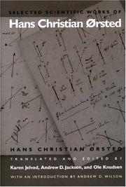 Cover of Selected scientific works of Hans Christian Ørsted by Hans Christian Ørsted