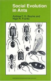Front cover of Social evolution in ants by Andrew F. G. Bourke