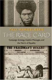 Front cover of The race card by Tali Mendelberg
