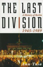 Cover of The last division by Ann Tusa