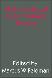 Cover of Mathematical evolutionary theory by Marcus W. Feldman