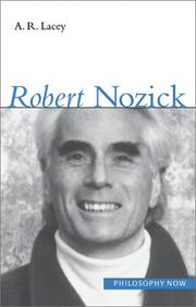 Cover of Robert Nozick by Alan Robert Lacey