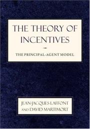 Cover of The theory of incentives by Jean-Jacques Laffont