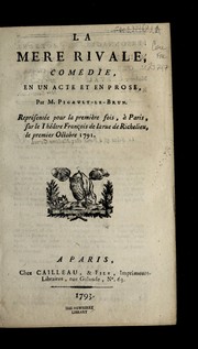 Cover of La mere rivale by Pigault-Lebrun