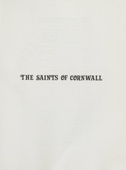 Front cover of The Saints of Cornwall by Catherine Rachel John