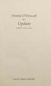 Cover of Update by Dennis O'Driscoll