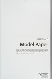 Cover of National 5 Mathematics 2016-17 SQA Past Papers with Answers by SQA Past Papers Staff