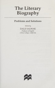Front cover of The literary biography by Dale Salwak
