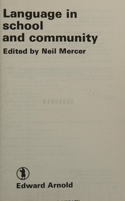 Cover of Language in School and Community by Neil Mercer