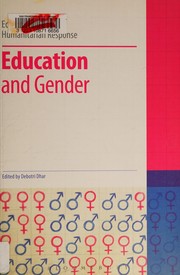 Front cover of Education and gender by Debotri Dhar