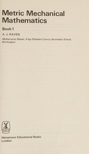Cover of Metric Mechanical Math Bk. 1 by A.J. Raven