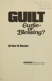 Cover of Guilt by Arthur H. Becker