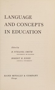 Front cover of Language and concepts in education by B. Othanel Smith