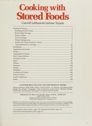 Front cover of Cooking with stored foods by Carroll Latham