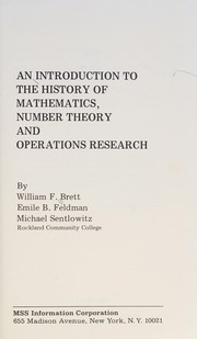 Cover of An introduction to the history of mathematics, number theory, and operations research by William F. Brett