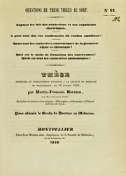 Front cover of Th©·se pr©♭sent©♭e et publiquement soutenue ©  la Facult©♭ de m©♭decine de Montpellier, le 14 juillet 1838 by Martin Fran©ʹois Boudier