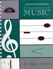 Front cover of Study outline and workbook in the fundamentals of music by Frank W. Hill