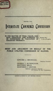 Cover of Before the Interstate Commerce Commission by United States. Interstate Commerce Commission