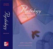 Cover of Psychology by Jane S. Halonen