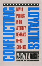 Cover of Conflicting loyalties by N. V. Baker