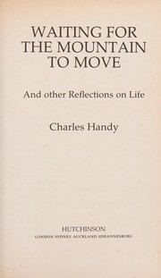 Cover of Waiting for the mountain to move by Charles Brian Handy