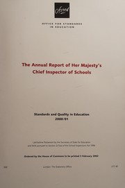 Front cover of Annual Report of Her Majesty's Chief Inspector of Schools by Ofsted Staff