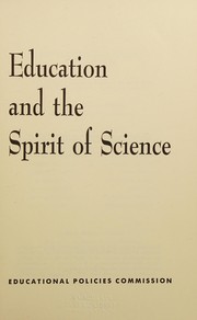 Cover of Education and the spirit of science by Educational Policies Commission.
