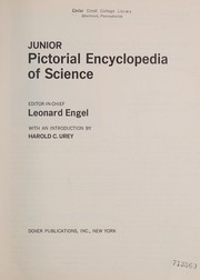 Front cover of Junior pictorial encyclopedia of science by Engel, Leonard