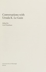 Cover of Conversations with Ursula K. Le Guin by Carl Freedman