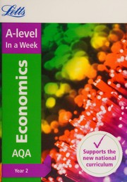 Cover of Letts a-Level Revision Success - a-level Economics Year 2 in a Week by Letts Letts A-level