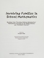 Front cover of Involving Families in School Mathematics by Douglas Richard Montgomery Edge