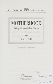 Cover of Motherhood by Patty Pell