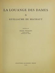 Cover of La Louange des dames by Guillaume de Machaut