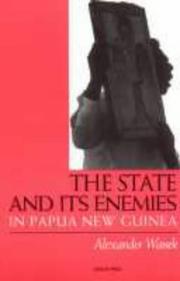 Front cover of The state and its enemies in Papua New Guinea by Alexander Wanek