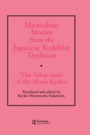 Front cover of Miraculous stories from the Japanese Buddhist tradition by Keikai