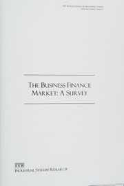 Cover of Business Finance Market by Industrial Systems Research