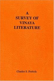 Cover of A survey of Vinaya literature by Charles S. Prebish