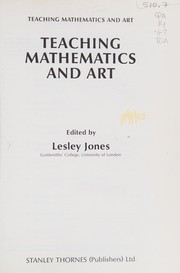 Cover of Teaching Mathematics and Art by Lesley Jones