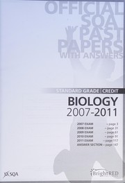 Front cover of Standard Grade, Credit Biology 2007-2011 by Sqa