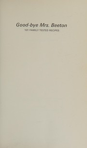 Cover of Good-bye Mrs Beeton by Barbara Steele