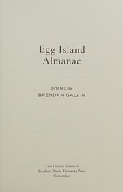 Front cover of Egg Island Almanac by Brendan Galvin