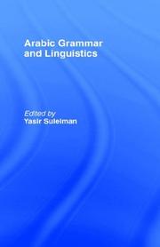 Front cover of Arabic grammar and linguistics by Yasir Suleiman