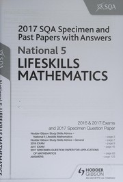 Front cover of National 5 Lifeskills Maths 2017-18 SQA Specimen and Past Papers With by SQA