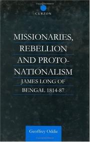Cover of Missionaries, Rebellion and Proto-Nationalism by Geoffrey Oddie