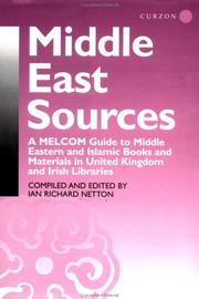 Front cover of Middle East sources by Ian Richard Netton