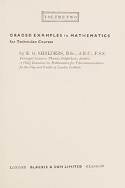 Cover of Graded Examples in Mathematics for Technician Courses by Eric George Shalders